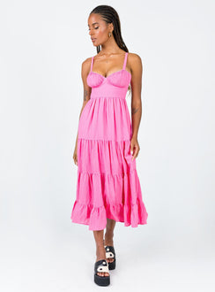 product Princess Polly Cowl Neck  Joella Midi Dress Pink