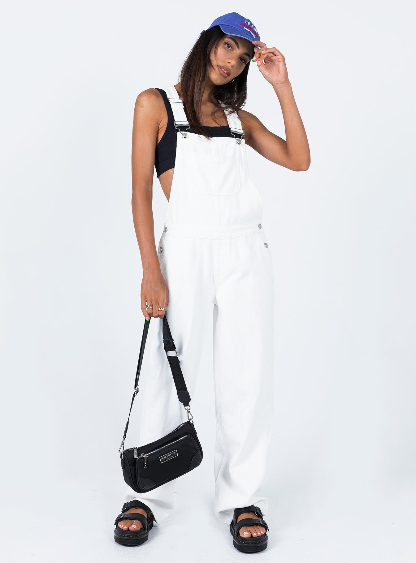 Aura Overalls White