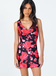Princess Polly   Harlow Mini Dress Red Floral