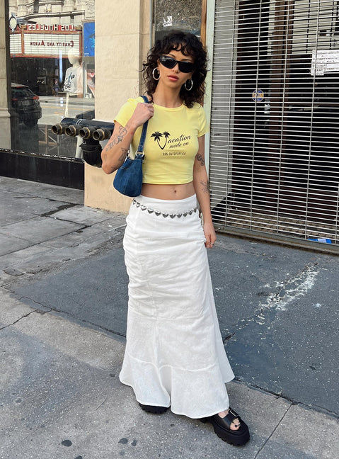 product Raven Mid Rise Maxi Skirt White Princess Polly  Maxi 