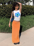 product Harriette Maxi Skirt Orange Princess Polly  Maxi 