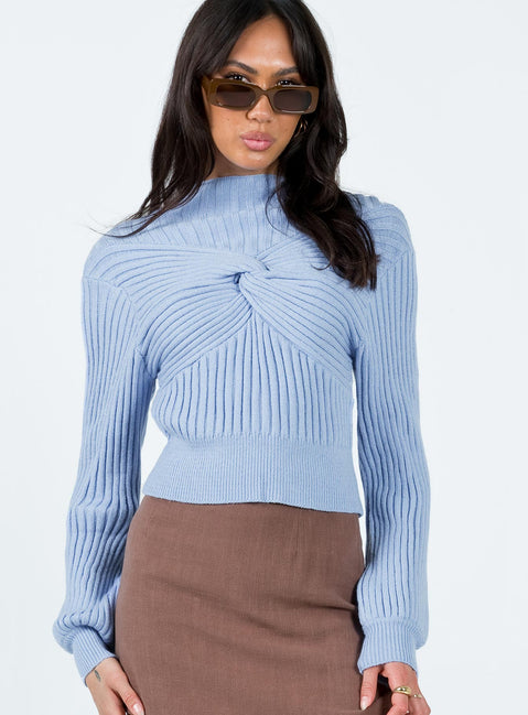 Cardoc Sweater Blue Princess Polly  Cropped 