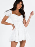 product Princess Polly Sweetheart Neckline  Lavine Mini Dress White