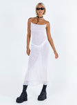 Princess Polly Square Neck  Sikora Vintage Maxi Dress White