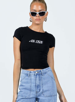 product Princess Polly  No Time For Love Tee Black