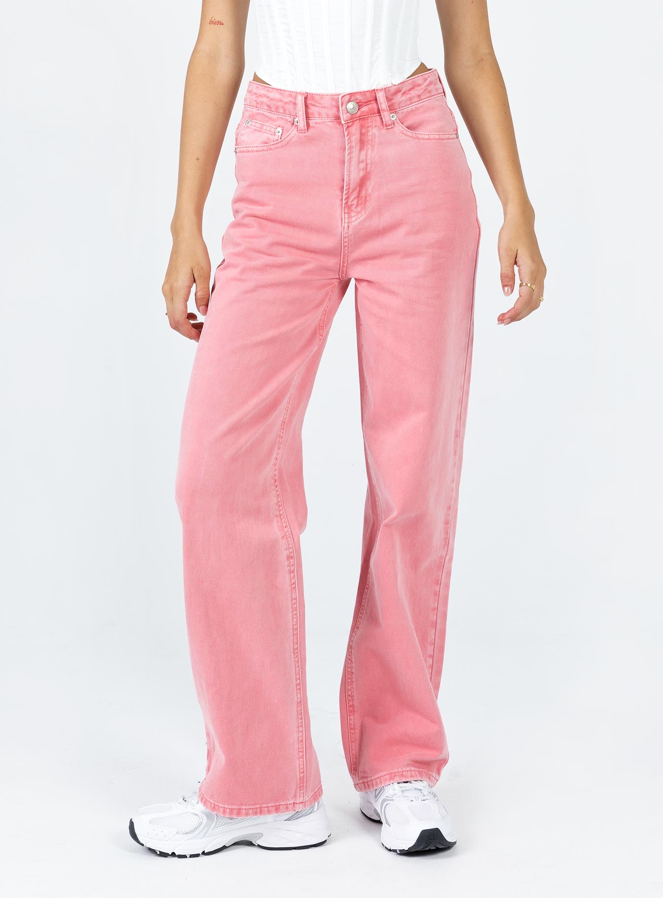 Mom best sale jeans pink