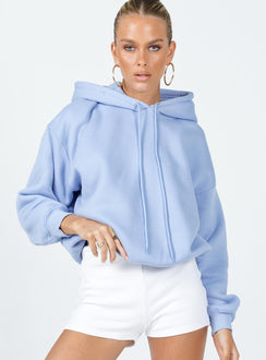 Oversized hoodie Drawstring hood  Drop shoulder 