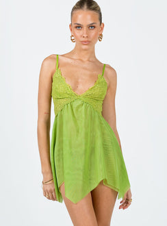 product Princess Polly Plunger  Tinker Mini Dress Green