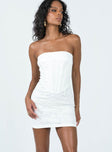 product Princess Polly Square Neck  Brea Strapless Mini Dress White