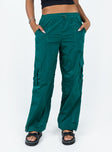 product Princess Polly High Waisted Pants  Gama Parachute Pants Teal