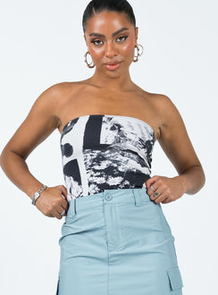 product Princess Polly Sleeveless Sleeveless Crew Neck Crew Neck  Motel Shae Top Photo Collage Grey