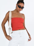 product Princess Polly Sleeveless Square Neck  Kantor Tube Top Orange