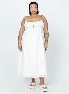 product Princess Polly Crew Neck  Empress Of Love Maxi Dress White Curve