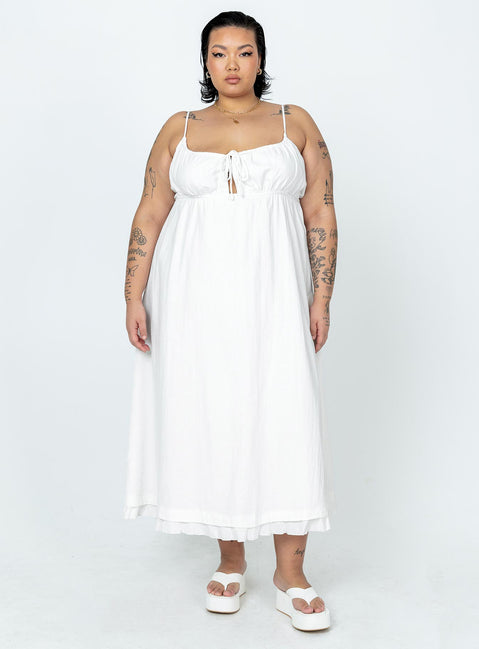 product Princess Polly Crew Neck  Empress Of Love Maxi Dress White Curve