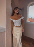 product The Charmaine Maxi Skirt Cream Princess Polly  Mini Skirts 