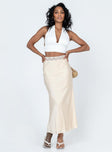 product The Charmaine Maxi Skirt Cream Princess Polly  Mini Skirts 