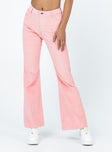 Front view of model wearing  front Princess Polly  Nadia Pants Pink