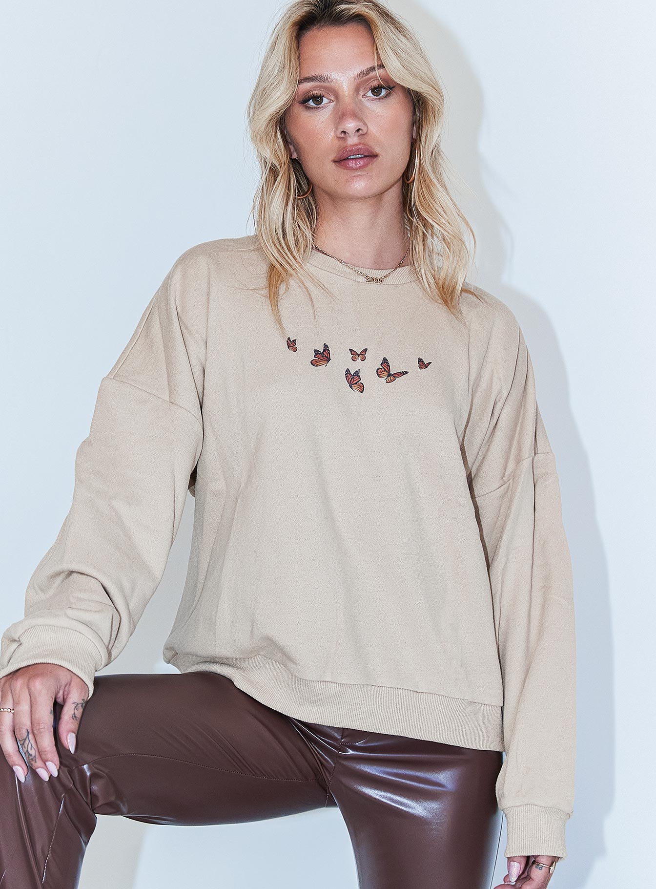 Fly Away Sweater Beige