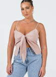 product Princess Polly Sleeveless Scoop Neck  Saplo Cami Pink