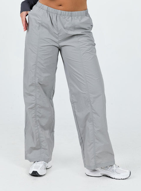 product Princess Polly High Waisted Pants  Kosta Parachute Pants Grey