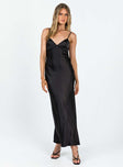 product Princess Polly Asymmetric Neckline  Stravo Maxi Dress Black