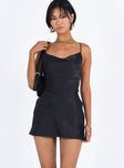 product Princess Polly Asymmetric Neckline  Celena Mini Dress Black