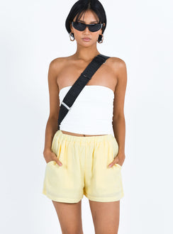 Mateo Shorts Lemon Princess Polly mid-rise 