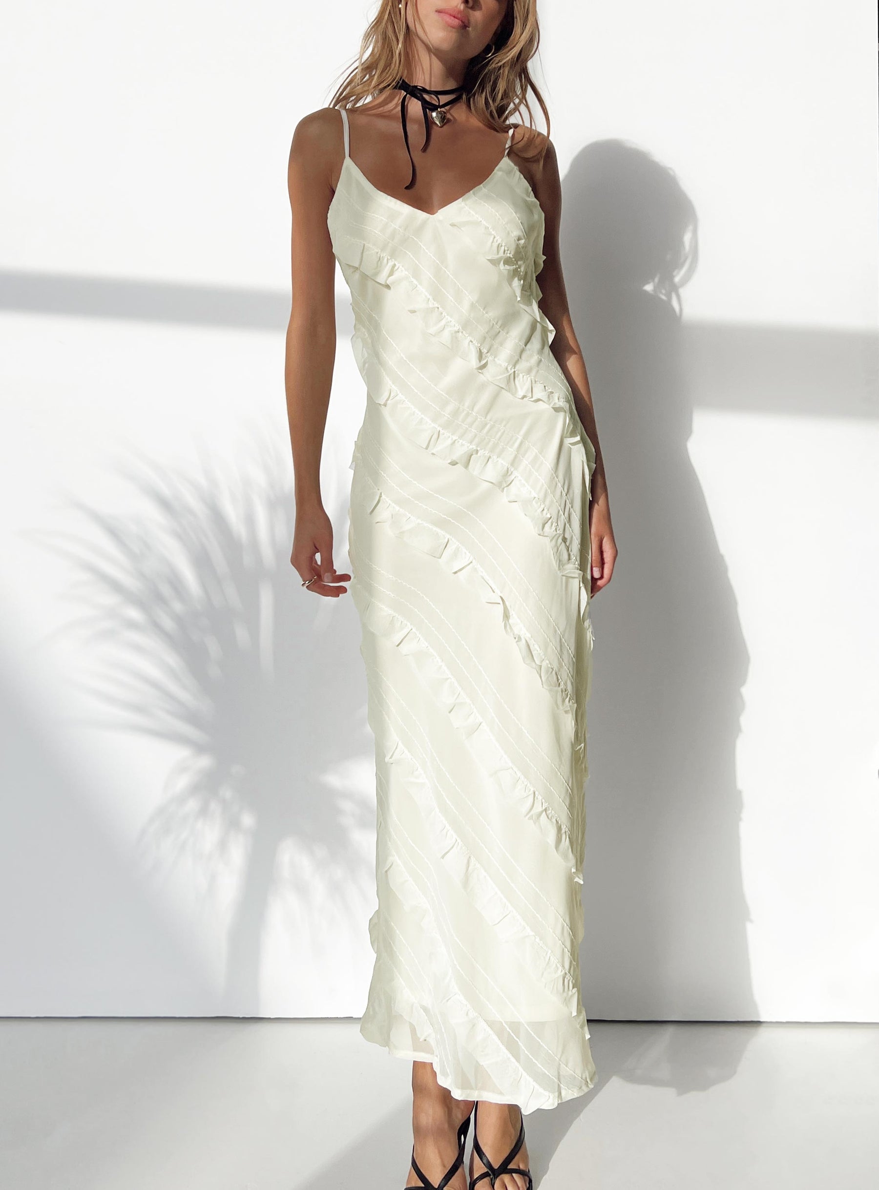 product Princess Polly Crew Neck Crew Neck  Lars Maxi Dress Yellow