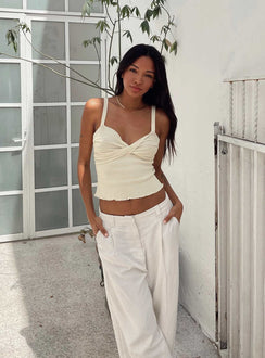 product Princess Polly  Dalma Twist Top Ivory