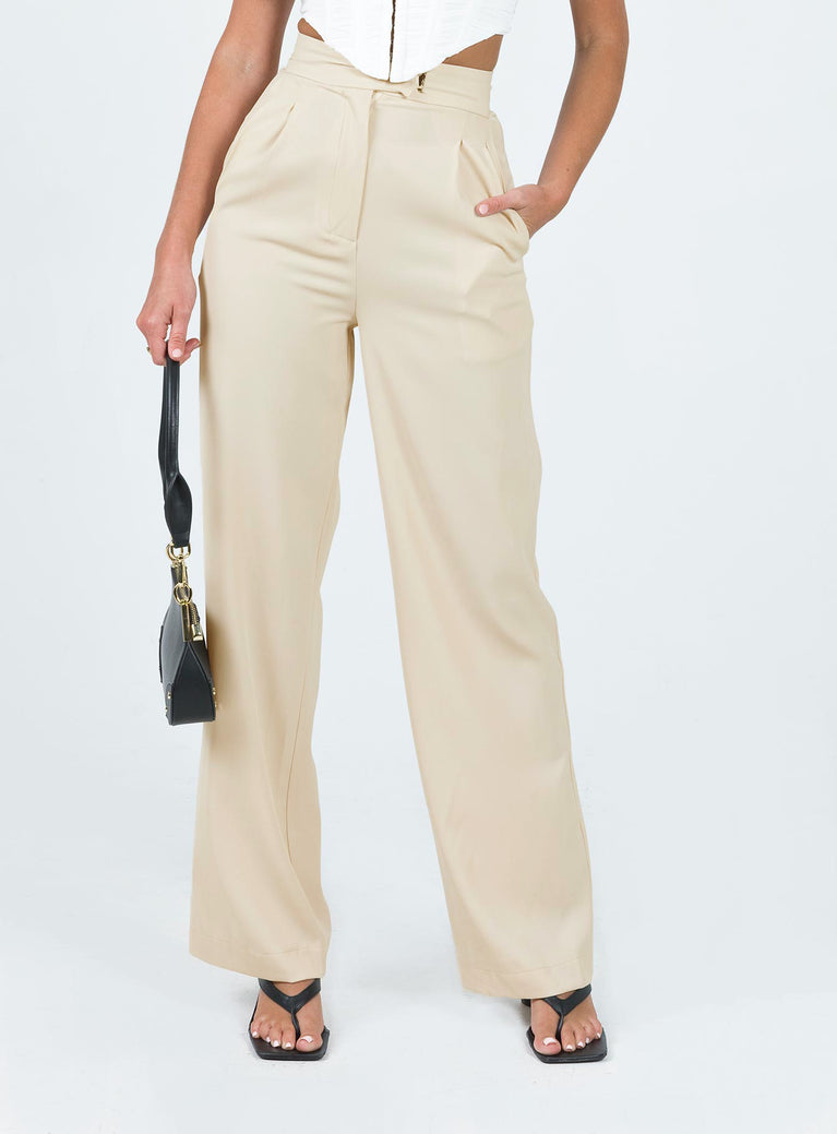 Princess Polly   Regence Pants Beige