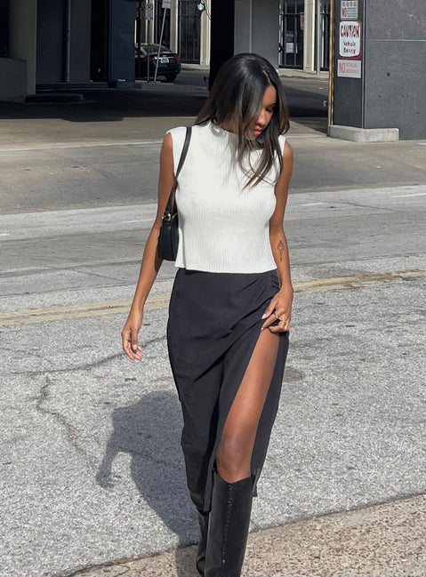 product Mabel Midi Skirt Black Princess Polly  