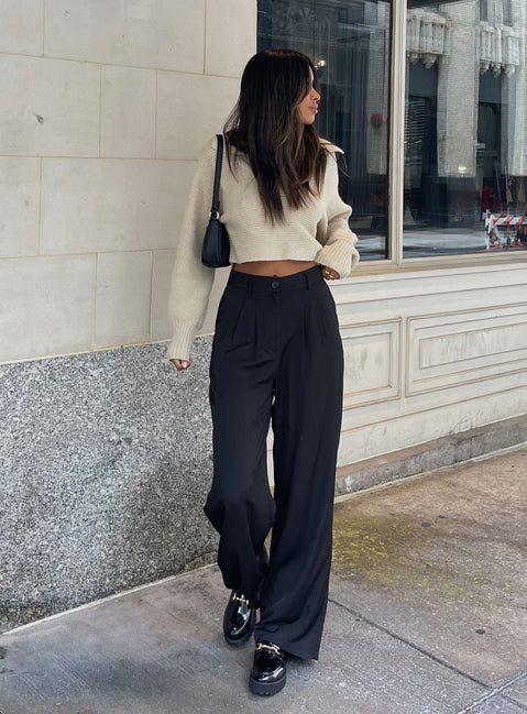 product Princess Polly High Waisted Pants  Kacey Pants Black