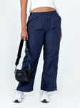 Princess Polly   Downtown Parachute Pants Navy