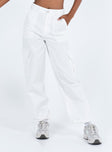 Princess Polly high-rise  Mckee Pants White