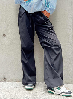 product Princess Polly High Waisted Pants  Snow Parachute Pants Black