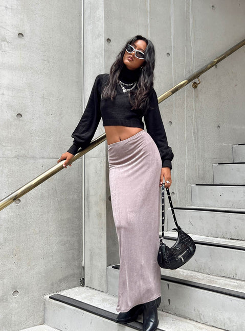 product Harriette Maxi Skirt Slate Grey Princess Polly  Maxi 