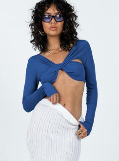 product Princess Polly Sleeveless Square Neck  Lamor Long Sleeve Top Blue