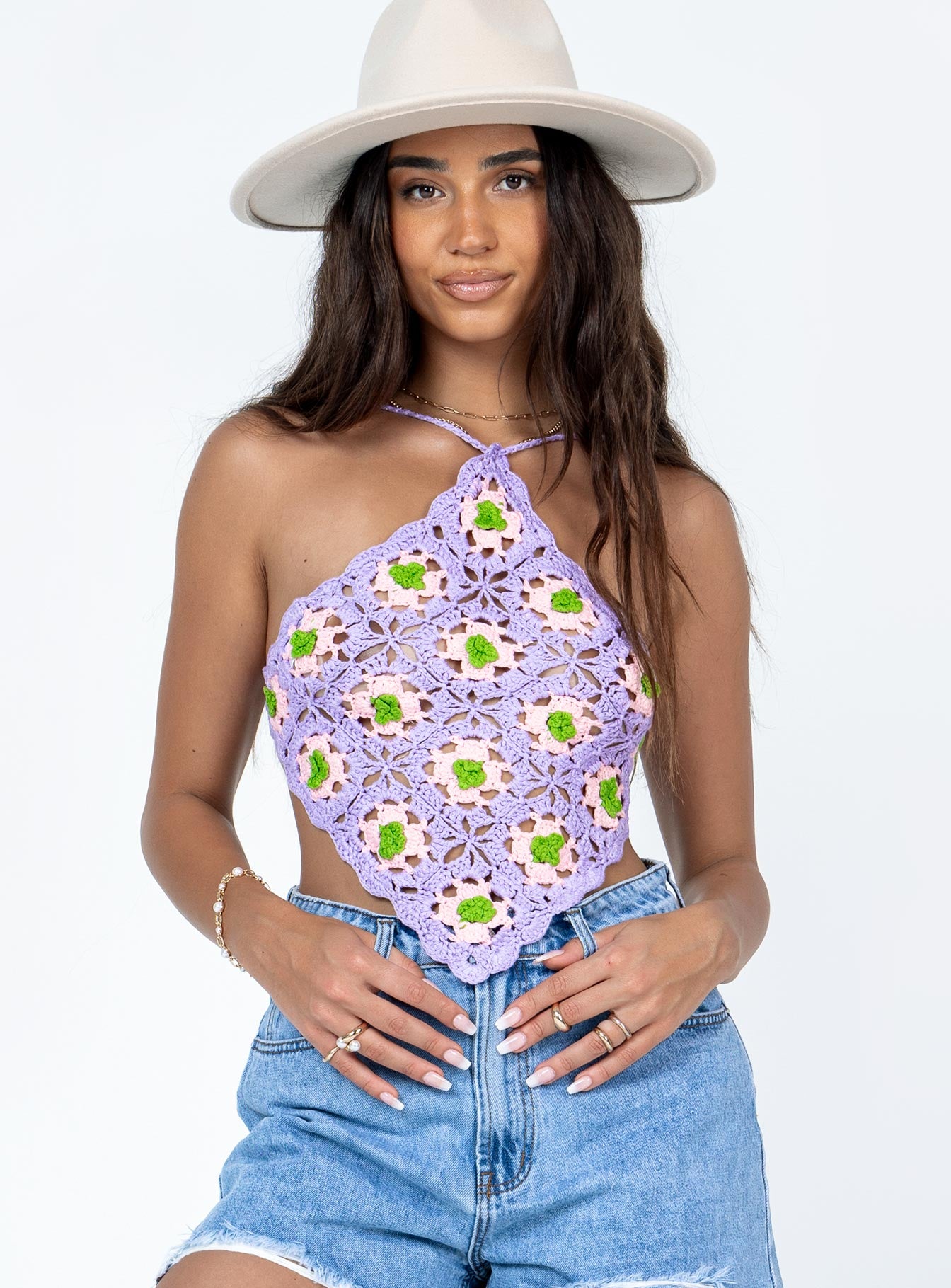 product Princess Polly Sleeveless Sweetheart  Neila Top Purple