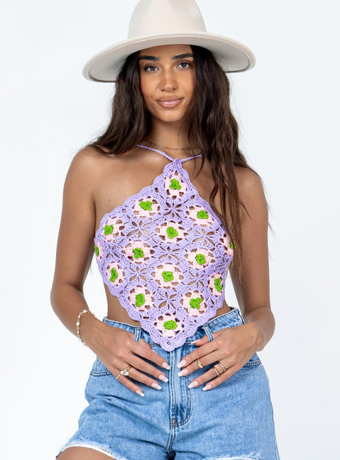 product Princess Polly Sleeveless Sweetheart  Neila Top Purple