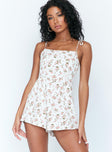 Hard To Forget Romper White Floral