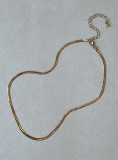 Necklace 18K Gold Plated Snake chain