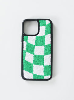 iPhone case Princess Polly Exclusive 50% plastic 50% polyester Towelling material Check print  Rubber edges 