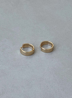 Earrings 18K Gold Plated Huggie style