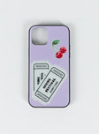 iPhone case Hard plastic back  Graphic print  Rubber sides