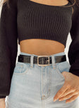 Heat Waves Belt Black