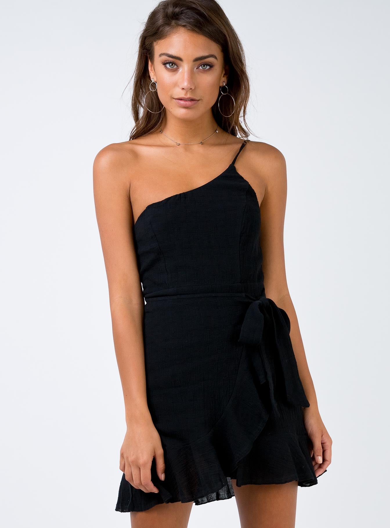 Princess polly best sale black wrap dress