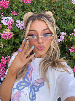 Indi Sunglasses Blue Ombre