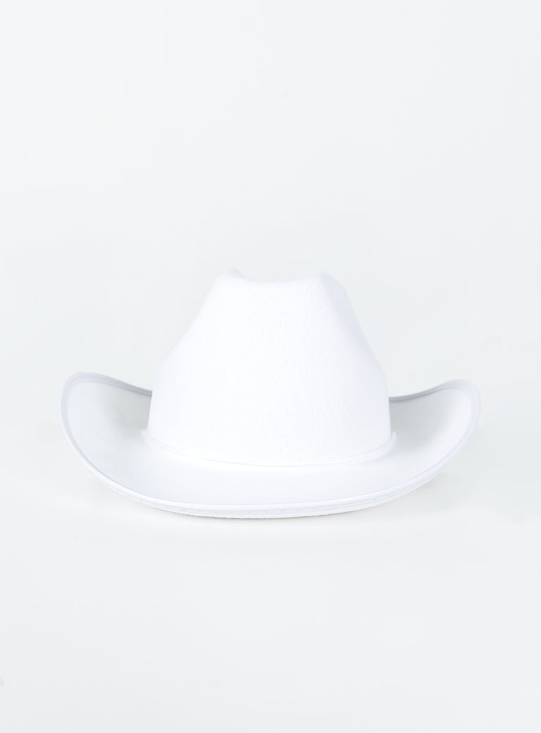 Headline Cowboy Hat White