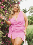 Princess Polly   Devotion Mini Dress Pink Curve