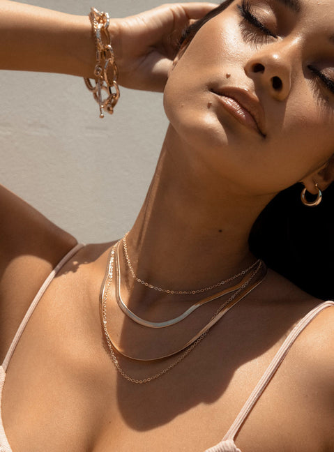 The Orla Necklace Set Gold